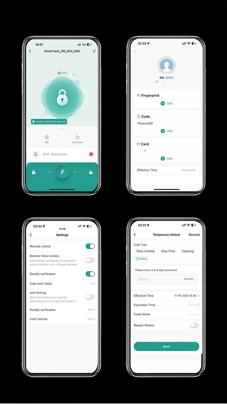 palm vein recognition lock - Home Security - Smart Fingerprint Door Lock