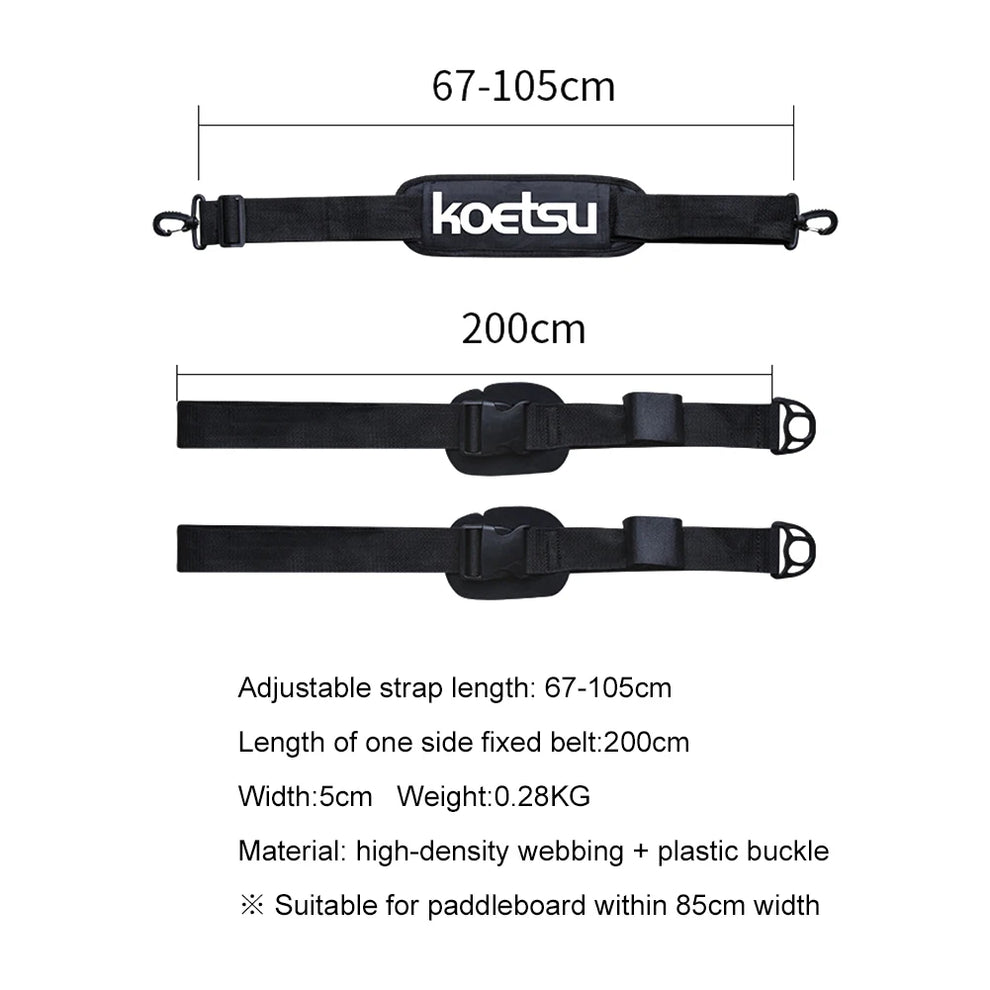 sup shoulder strap - Sports - Outdoors - Water Sports - Surfing - Paddleboarding Accessories - Adjustable Surfboard-Paddleboard Carrying Strap