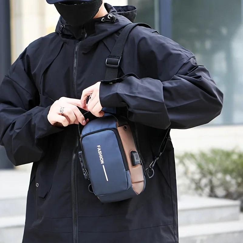 large capacity crossbody bag - Bags - Men-s Sling Bag