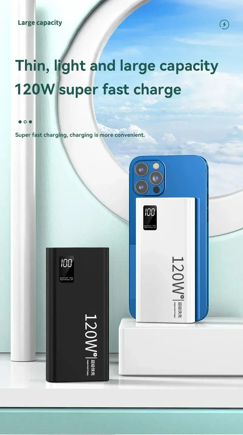 high capacity 120w power bank - Power Banks - VIVO 120W Power Bank 50000mAh