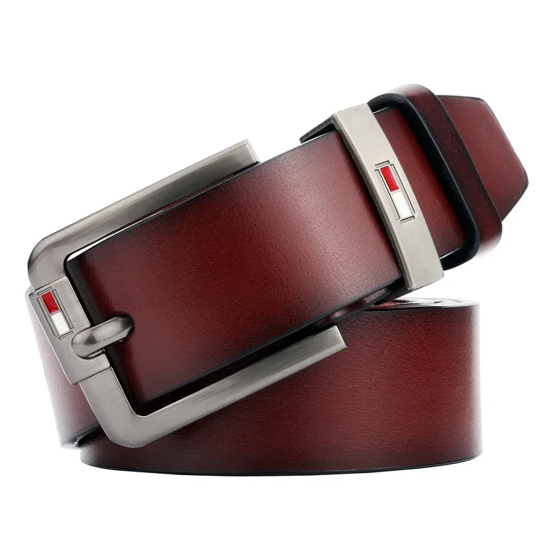 Stylish pu belt with solid pattern.