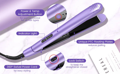 Ceramic hair straightener