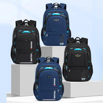 Waterproof and adjustable school backpack