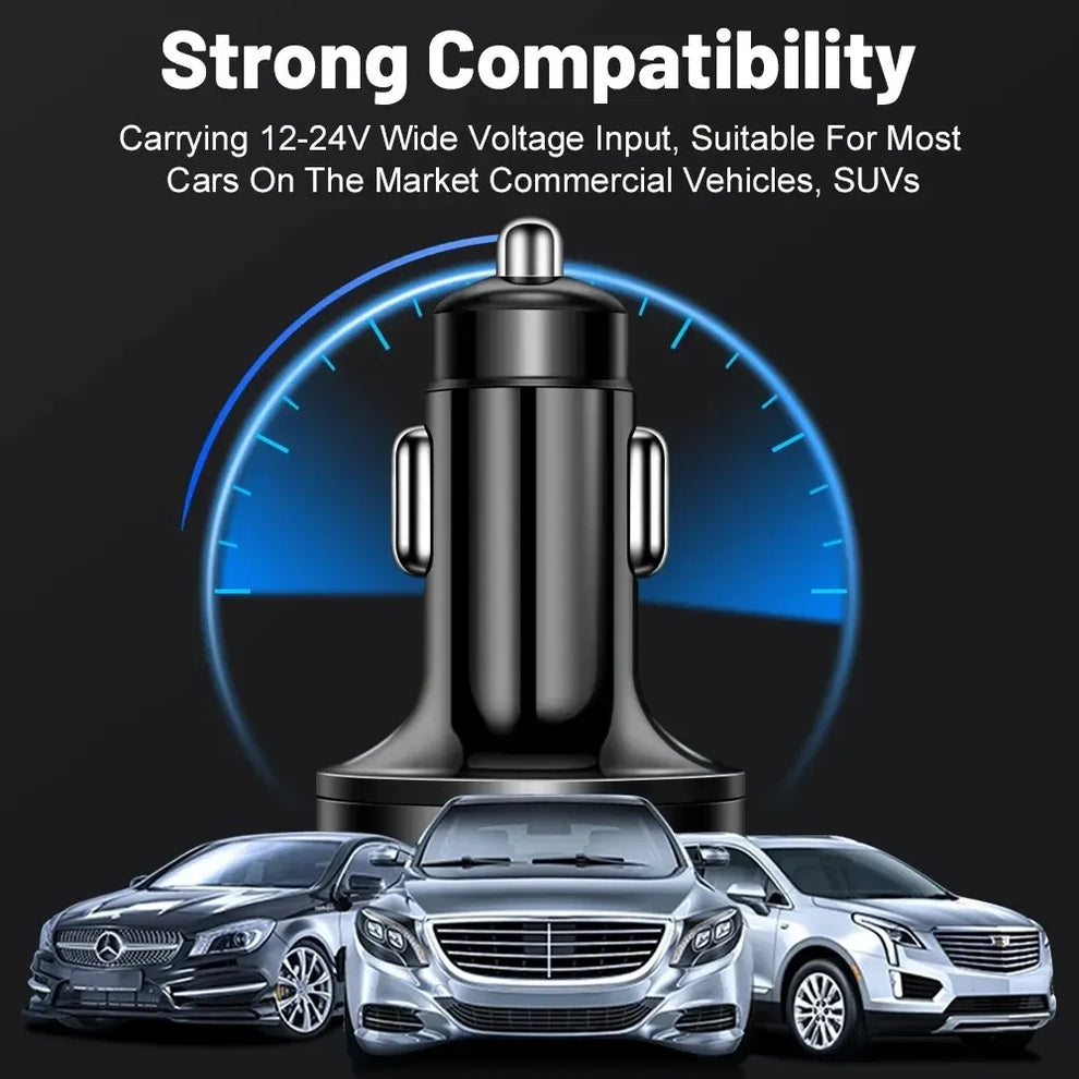 smart ic 6 port car adapter - Car Charger - USB PD Car Charger 66-250W QC3-0 6 Port