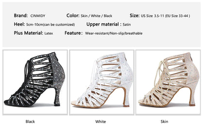 Shoes - Women-s Latin Ballroom Dance Shoes - nude shade latin rhythm footwear