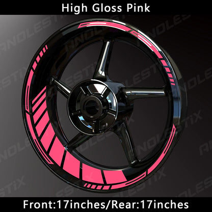 reflective rim tape - Motorcycle Accessories - Reflective Wheel Hub Decal