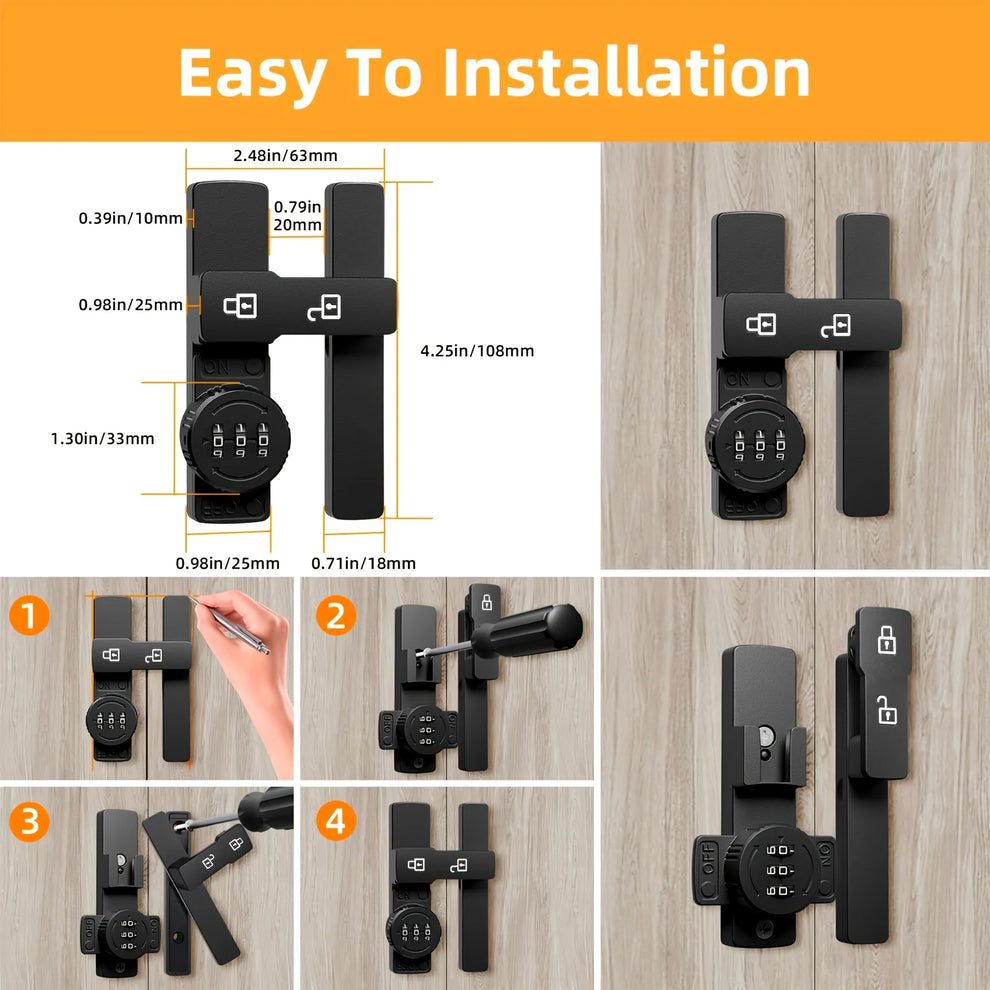 smart home keyless entry - Smart Home Security - Sliding Door Smart Lock with Password Function