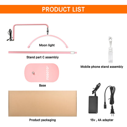 lash light - Photography - Video Lighting - Half Moon Ring Light
