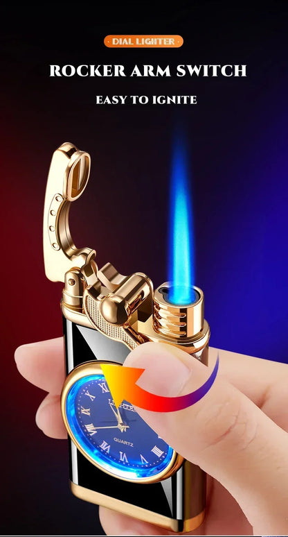 Smoking Accessories - Windproof Torch Lighter - portable torch lighter timepiece