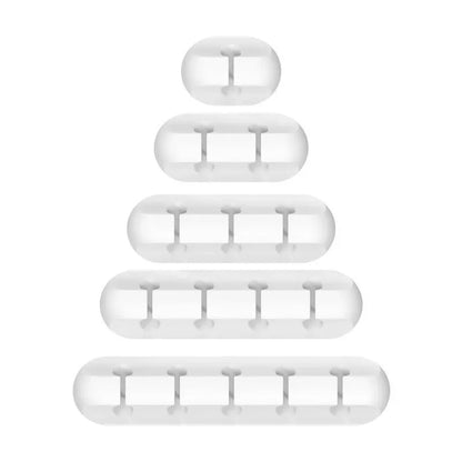 Durable silicone cable holder for desk