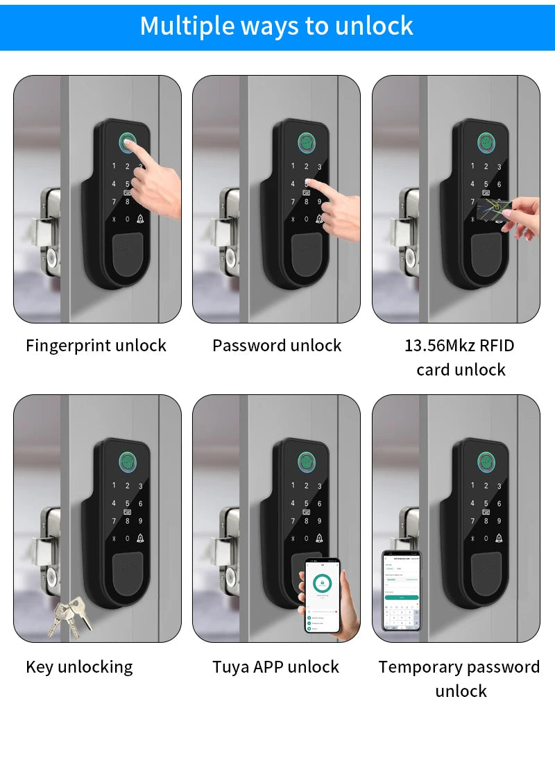bluetooth door lock - Smart Home Security - Bluetooth Fingerprint Smart Door Lock