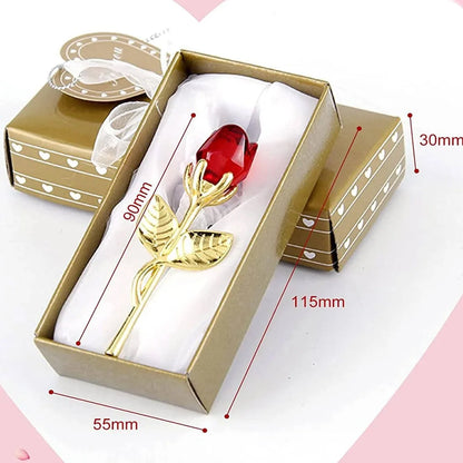 forever rose crystal - Home Decor - Glass Rose Mini Crystal Flower