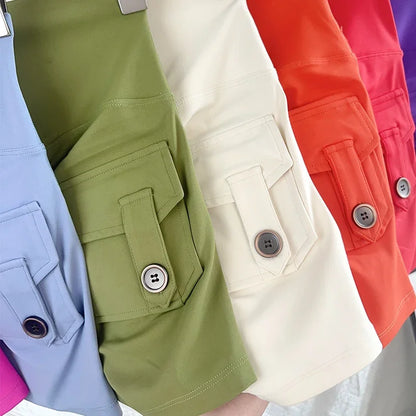 girls in yoga pants - Apparel - Yoga Shorts