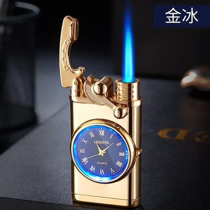Smoking Accessories - Windproof Torch Lighter - cigar torch lighter timepiece