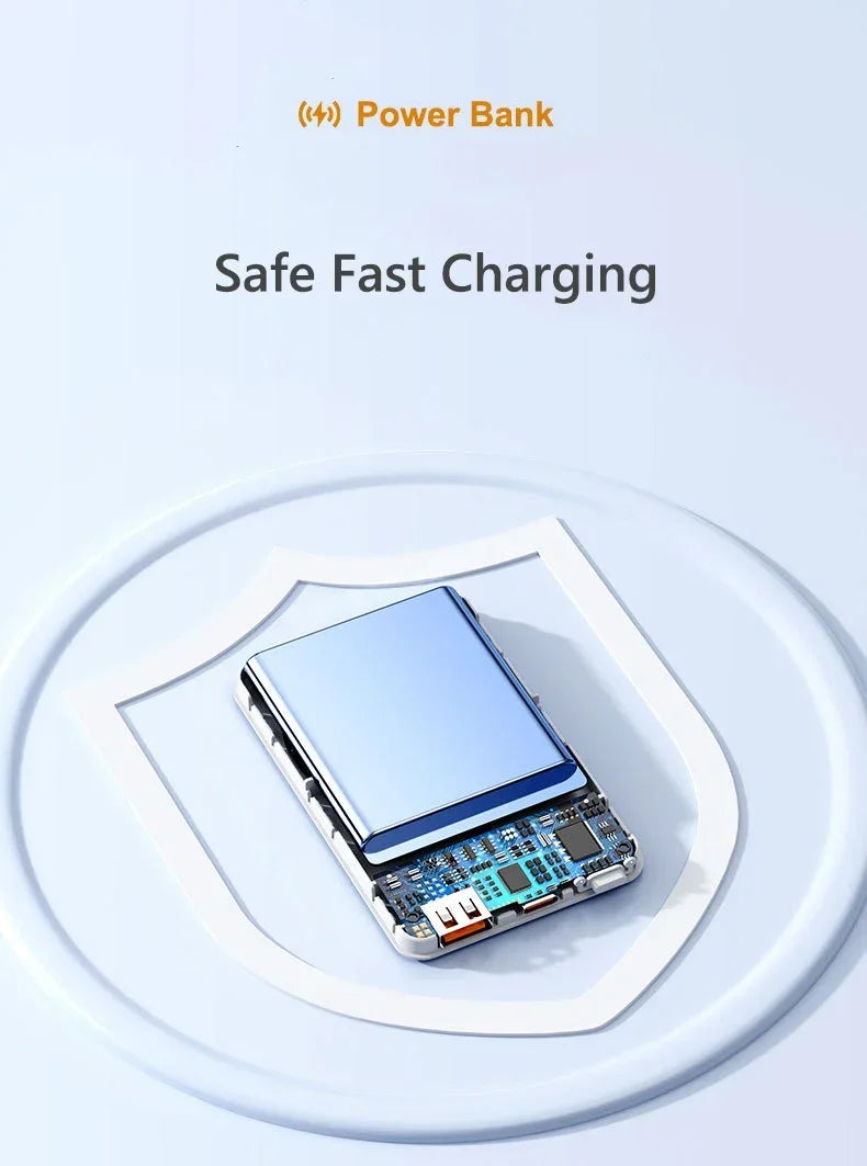 Magnetic wireless power bank charger