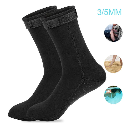 Water Sports - Neoprene Wetsuit Socks - neoprene socks footwear