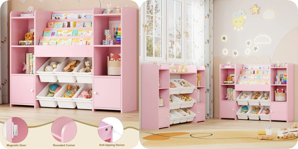 playroom bookcase - Kids Furniture - Toy Storage Unit