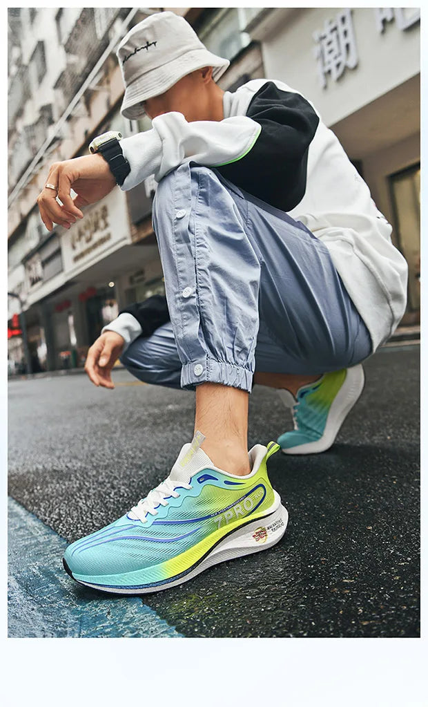 Lace-up carbon plate tennis shoes for men