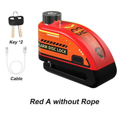 phone controlled motorcycle alarm lock - Motorcycle Accessories - Rechargeable Padlock Alarm for Motorcycle