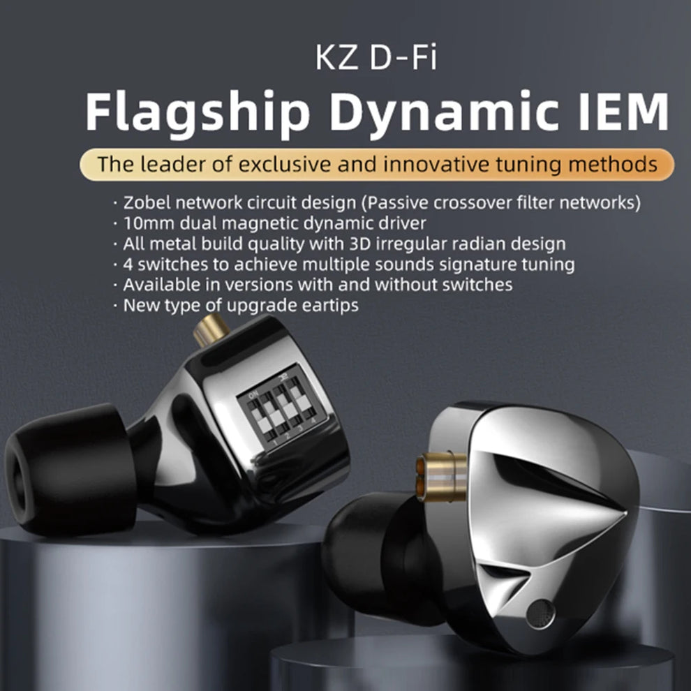 kz d-fi iem - Earphones - KZ DFi D-Fi Wired In-Ear Monitor
