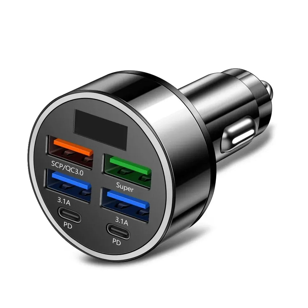 baseus 75w 6 port charger - Car Charger - USB PD Car Charger 66-250W QC3-0 6 Port