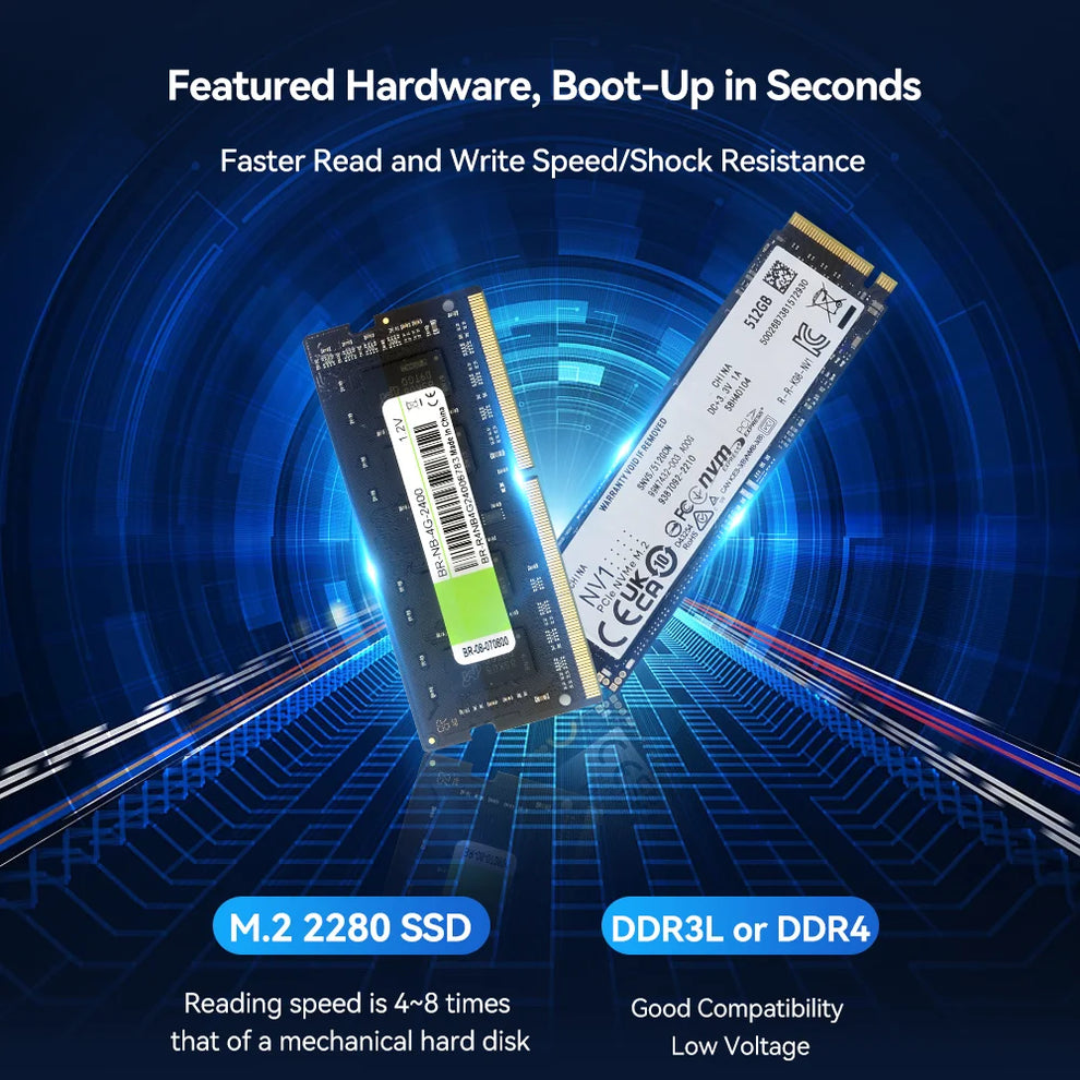 qy-b5000 series mini pc - Industrial Mini PC - Fanless IoT Industrial Mini PC