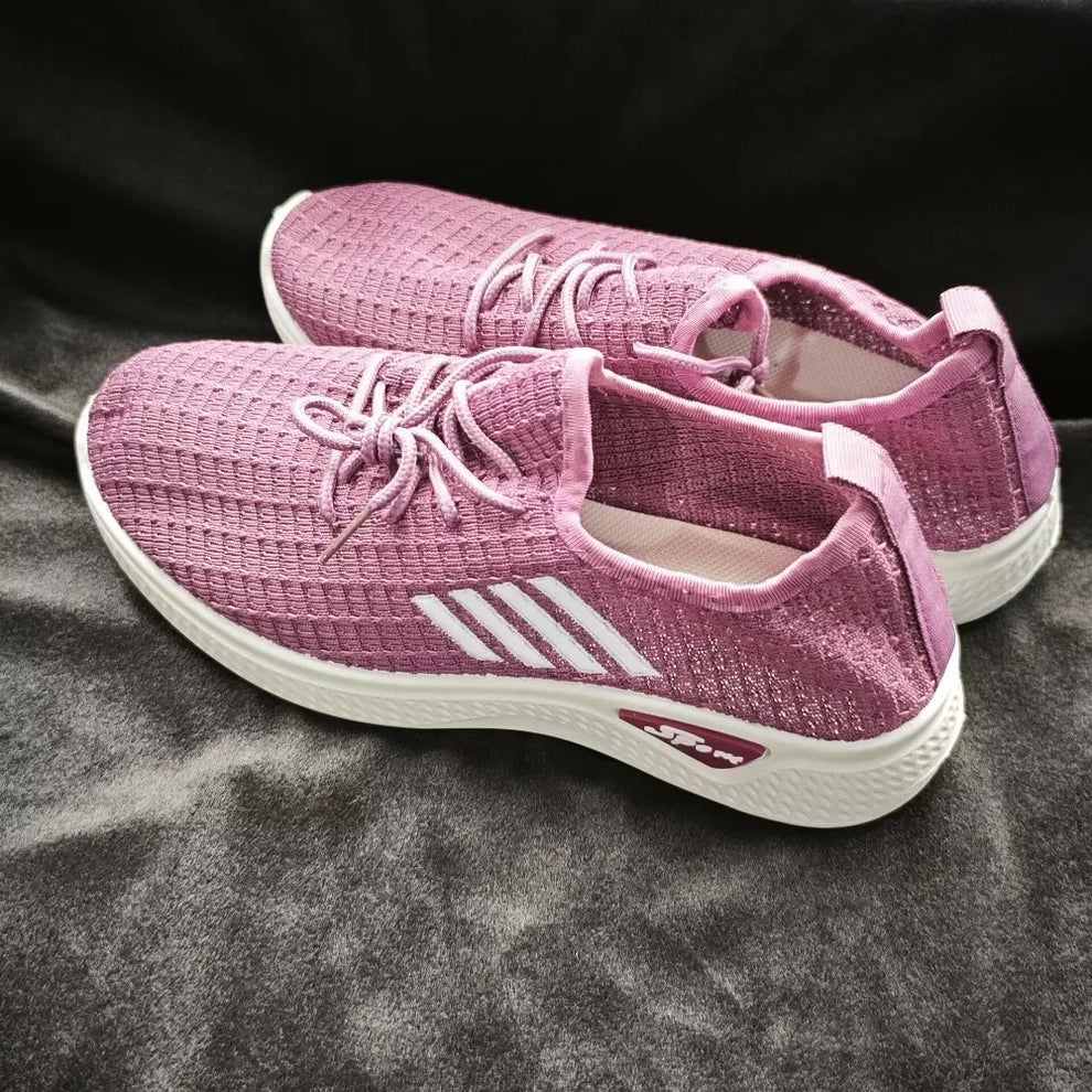 Women-s Footwear - Mesh Low-Top Running Sneakers - on cloud sneakers women footwear