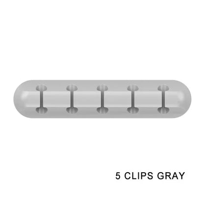 Cable organizer clips for multiple cables.