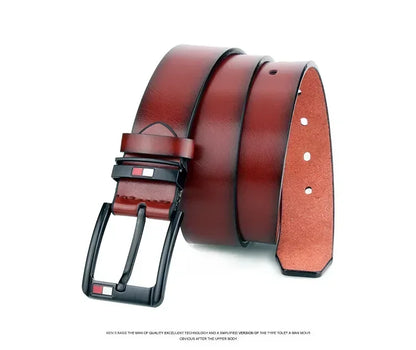 Designer brand pin buckle belt