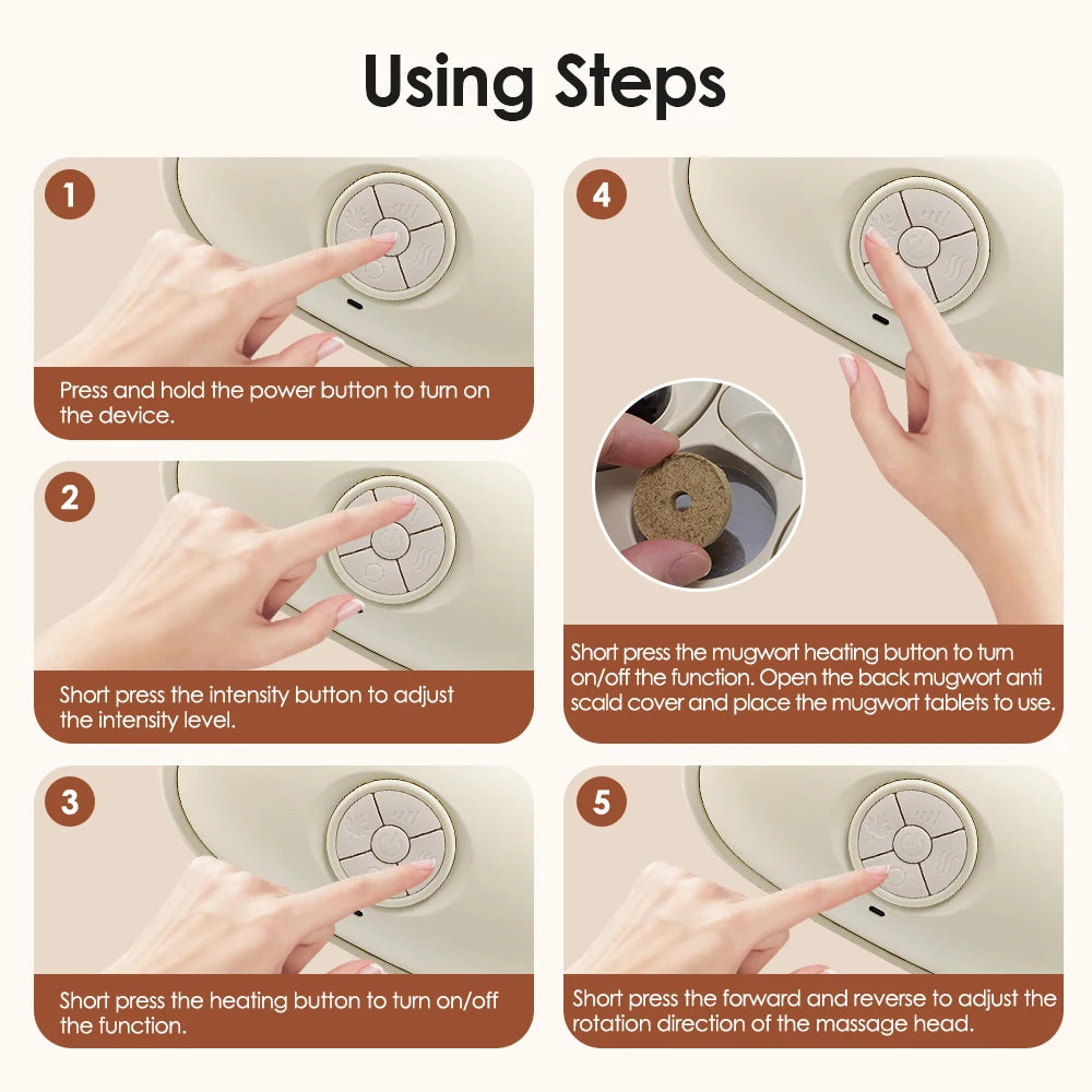 Ems vibrating abdominal massager with infrared