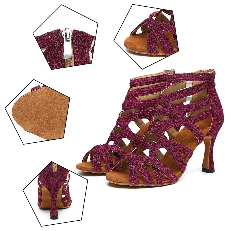 salsa dancing shoes for women - Dance Shoes - Women-s Elegant Salsa Ballroom Ankle Boots