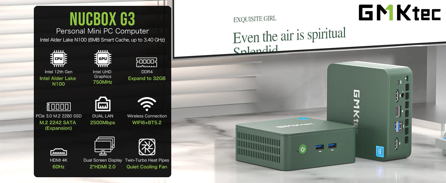 Bluetooth 5.2 mini pc