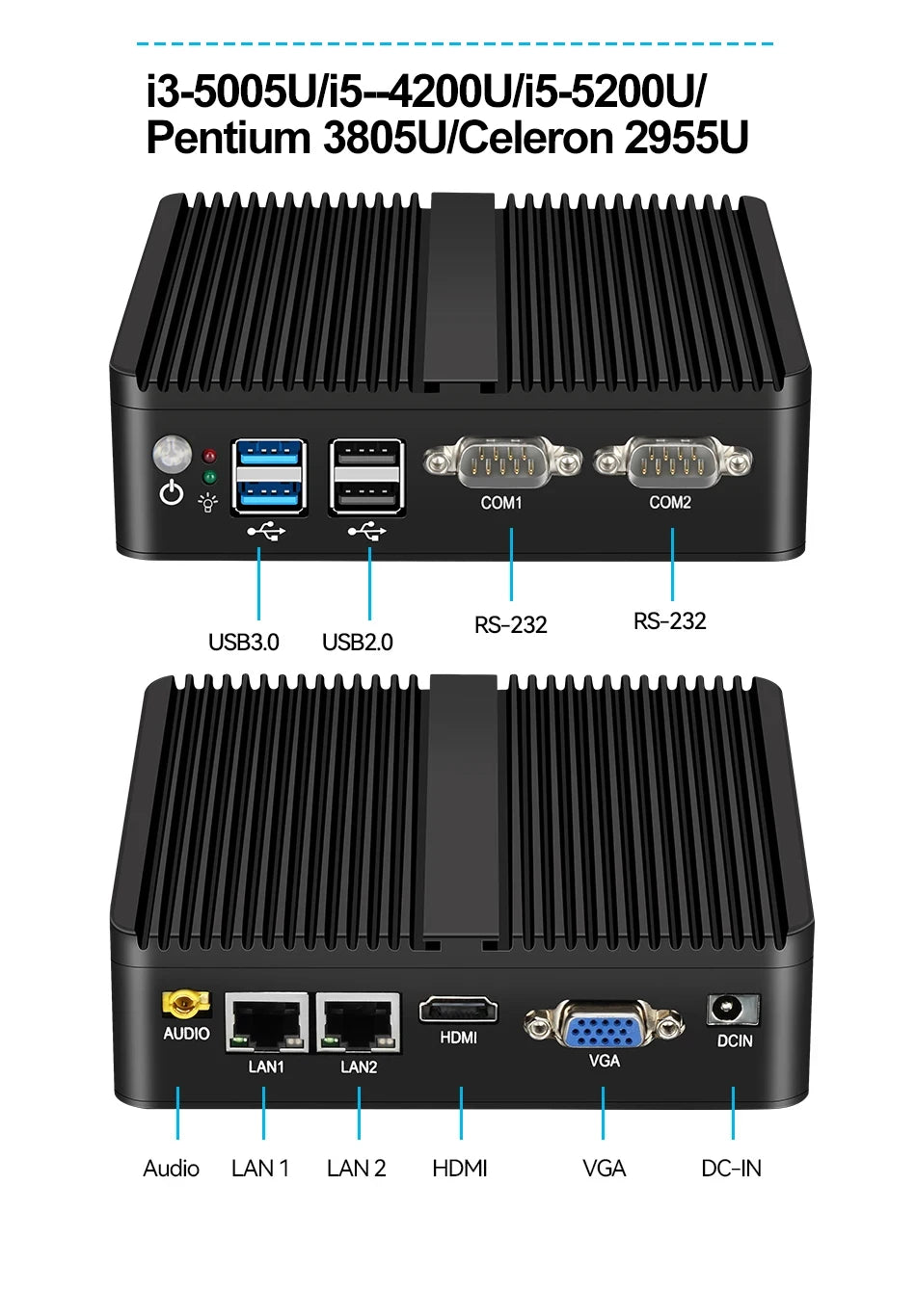 premio fanless mini computer - Industrial Computer - Fanless Mini PC