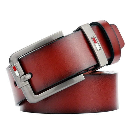 Classic wide belt with pin buckle