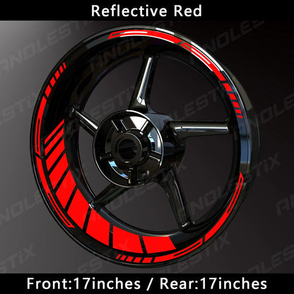 motorcycle rim tape - Motorcycle Accessories - Reflective Wheel Hub Decal