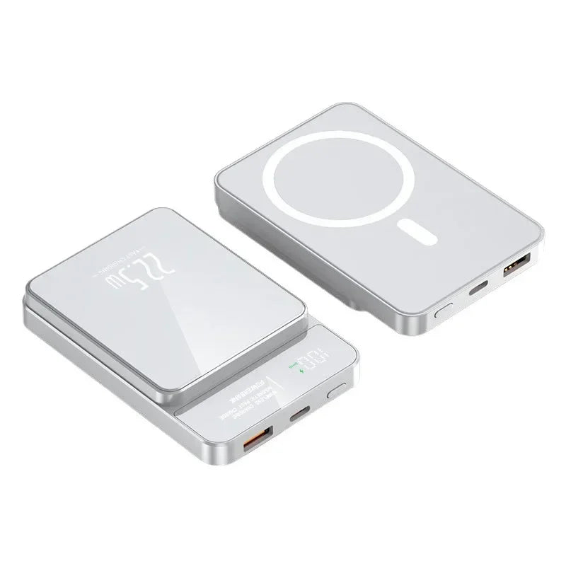 Magnetic wireless charger power bank