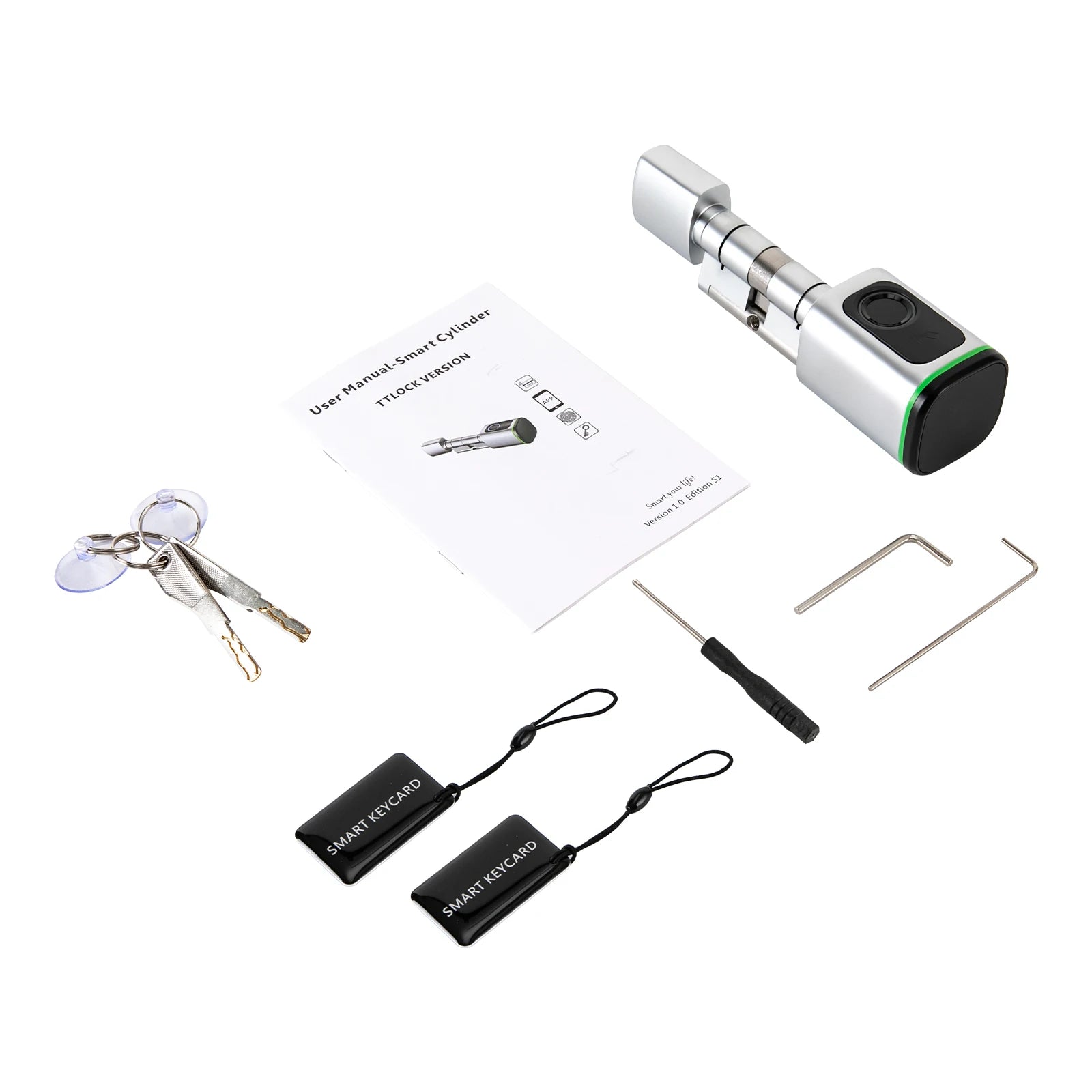 Bluetooth fingerprint smart lock with voice assistant