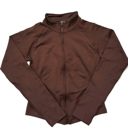 performance knit jacket coal grey - Sportswear - Women-s Long Sleeve Sports Jacket