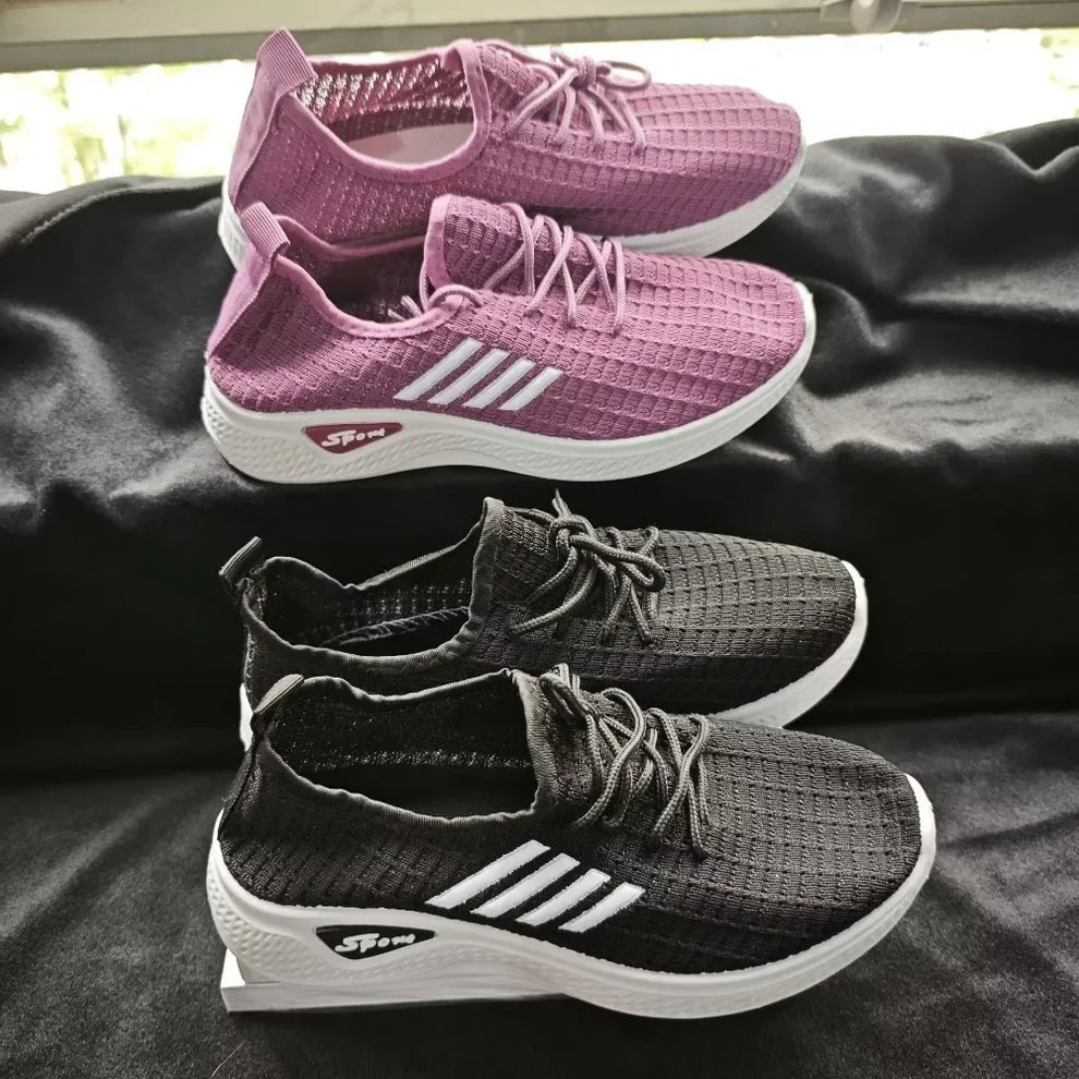 Women-s Footwear - Mesh Low-Top Running Sneakers - nike air max sneakers footwear