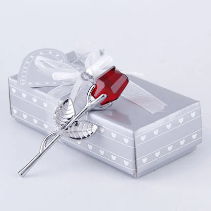 preserved rose crystal - Home Decor - Glass Rose Mini Crystal Flower