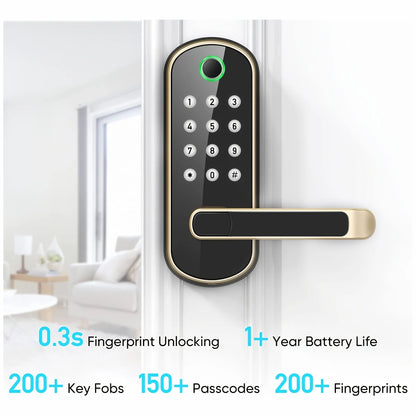 Fingerprint door lock voice control support