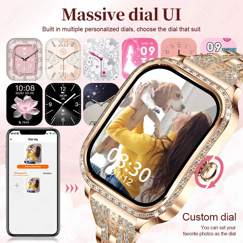 Smart Watch - Luxury Smart Watch for Women - ladies watch timepiece