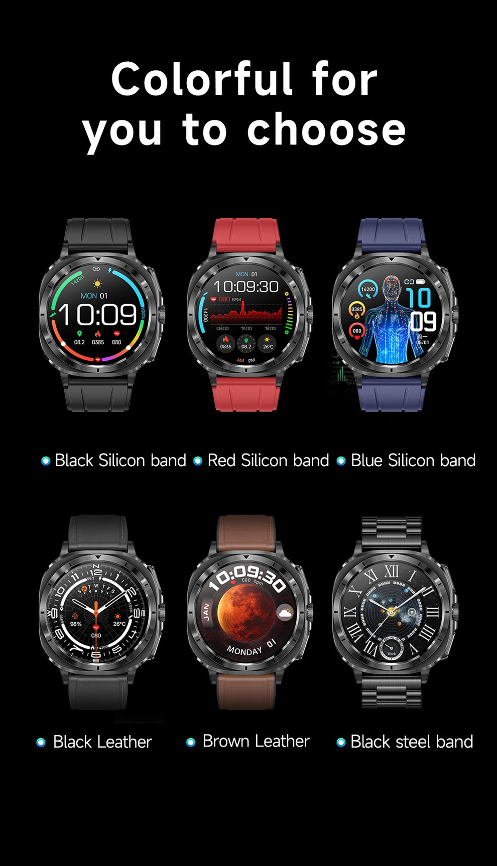 Smartwatch - Health Monitoring Smartwatch - readiness score smartwatch timepiece