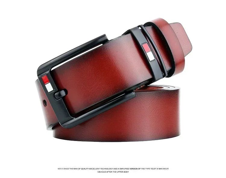 Adjustable fit designer belts for men