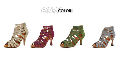 high heel salsa shoes women - Dance Shoes - Women-s Elegant Salsa Ballroom Ankle Boots