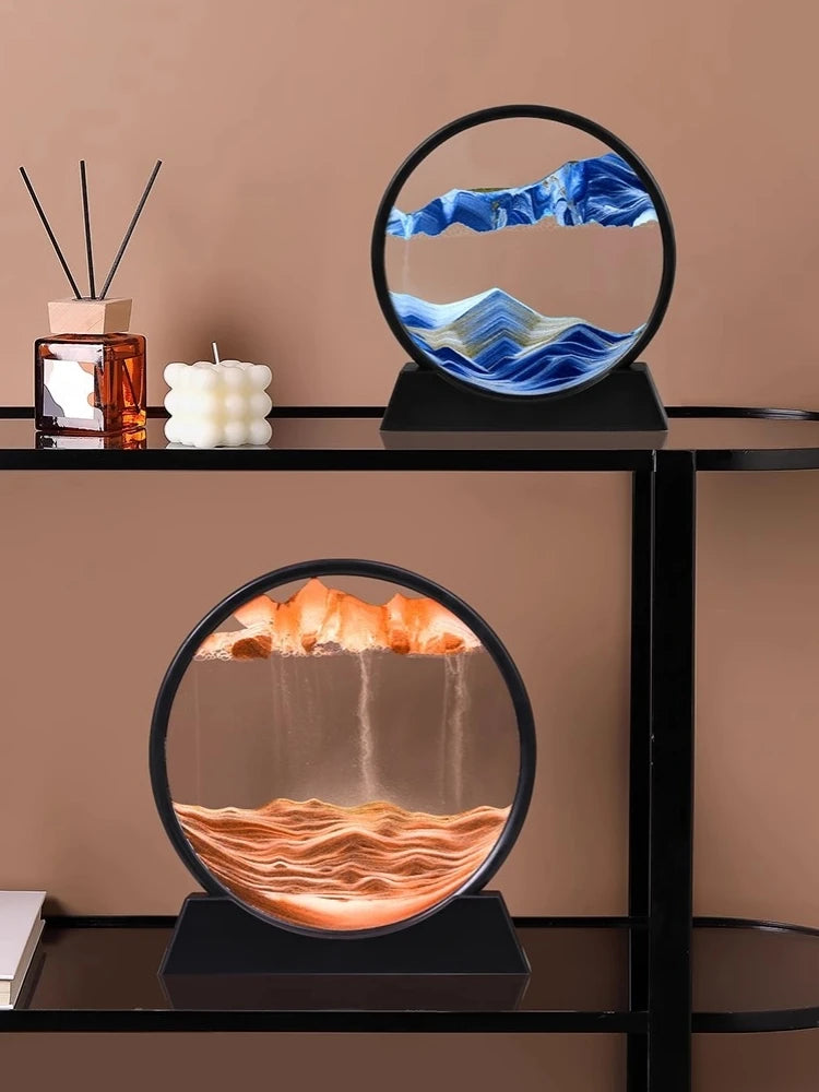 sand art hourglass - Home Decor - 3D moving sand art hourglass