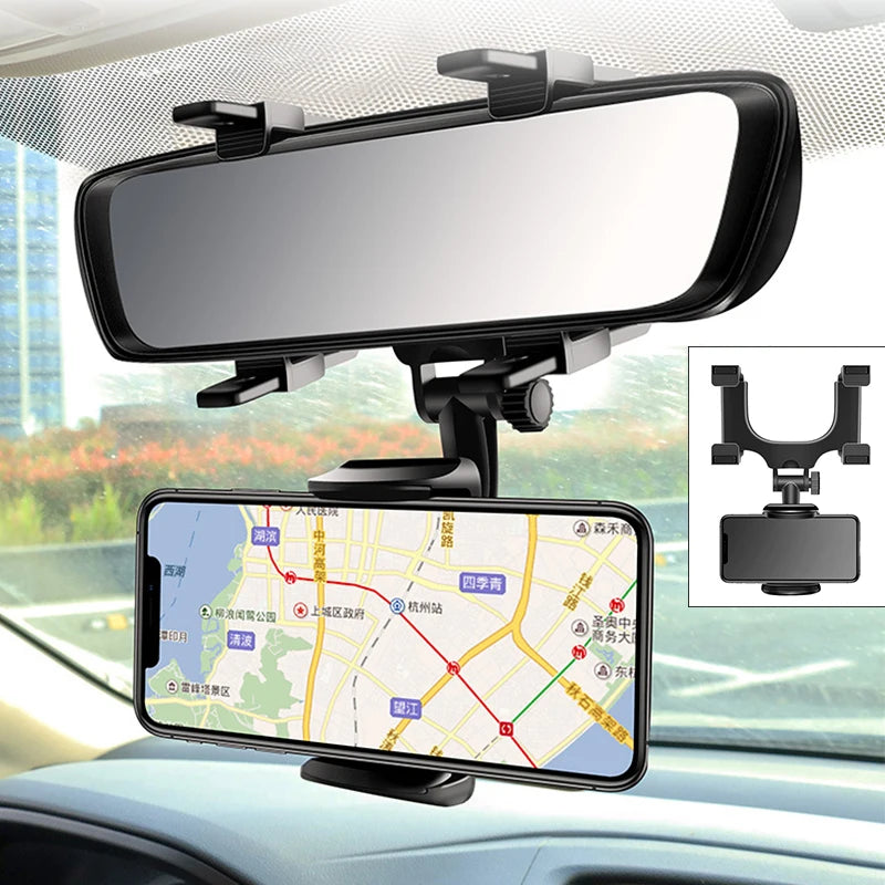 foldable rearview mirror phone holder - Automotive Accessories - Rearview mirror phone holder