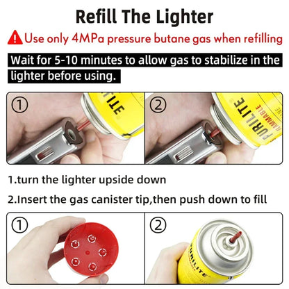 Smoking Accessories - Inflatable Gas Lighter - buy windproof torch lighter timepiece