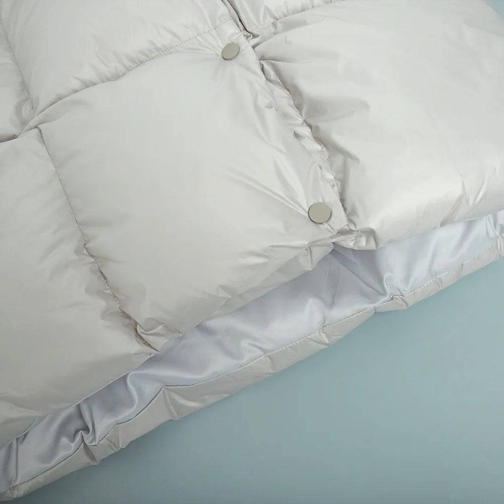 Women's full sleeve thick parka 2025