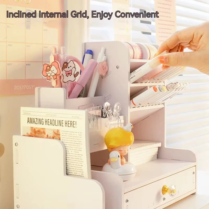 Desktop stationery holder